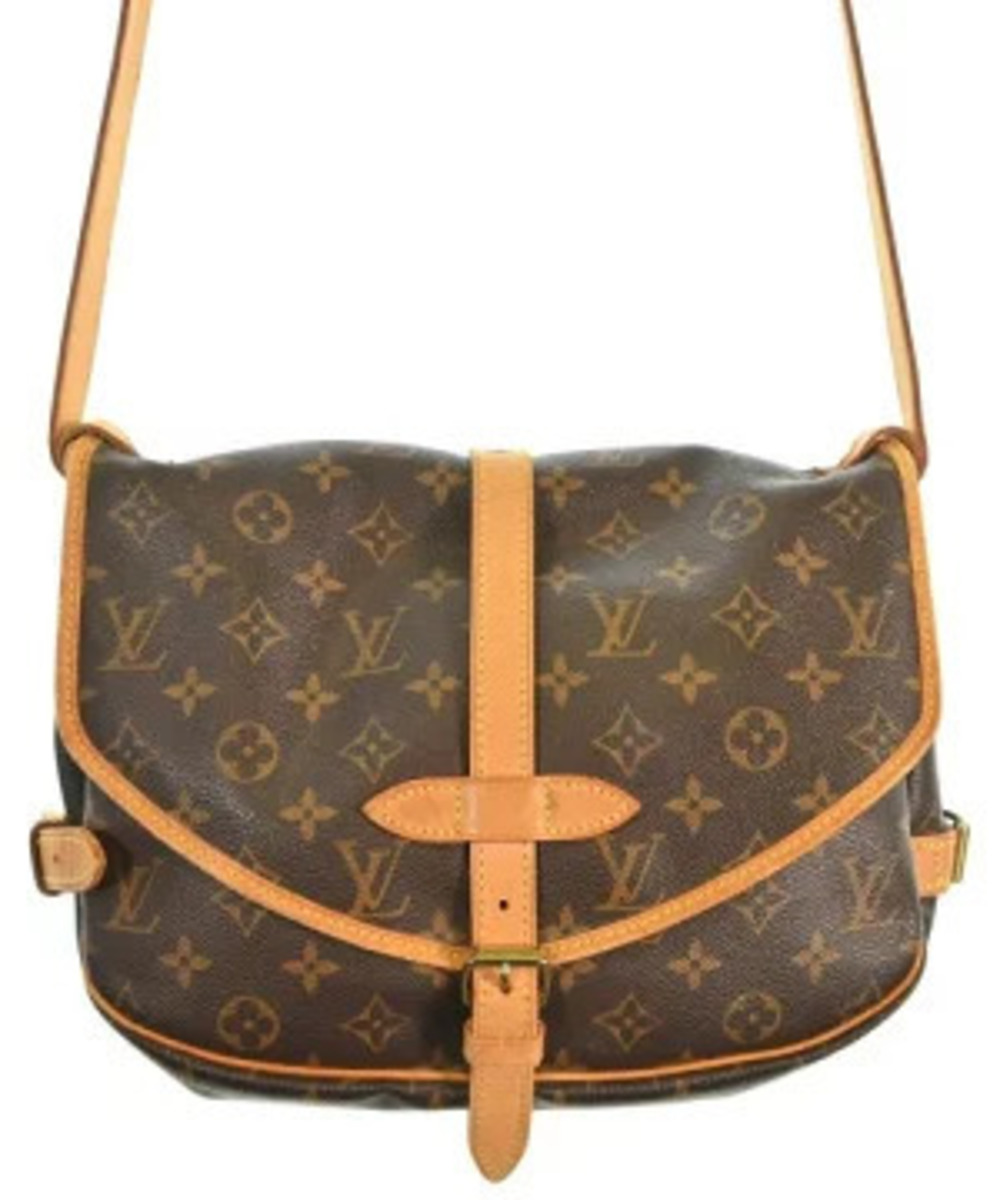 LOUIS VUITTON Shoulder Bag Brown Beige All over pattern